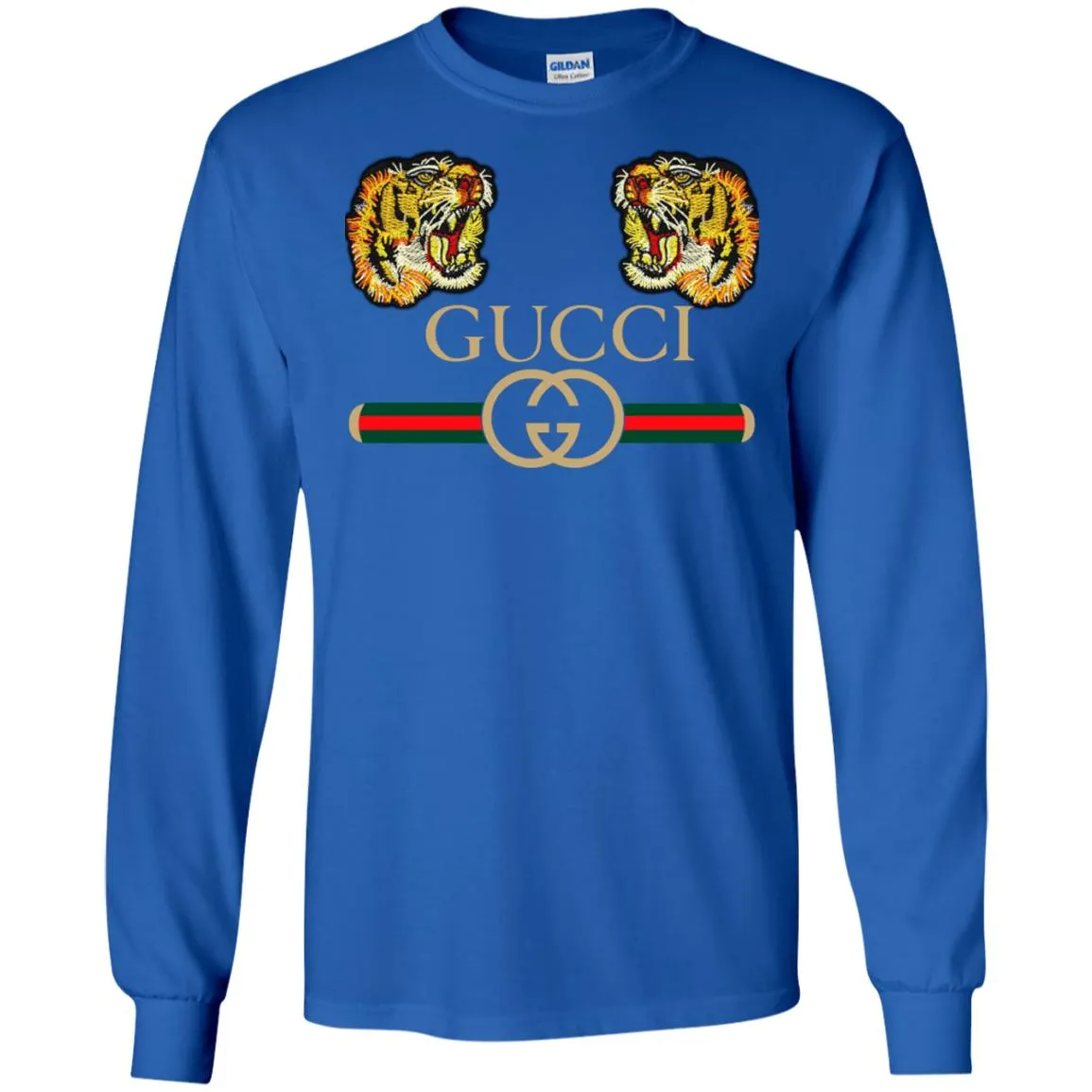 Gucci Tiger Love T-shirt Men Long Sleeve Shirt