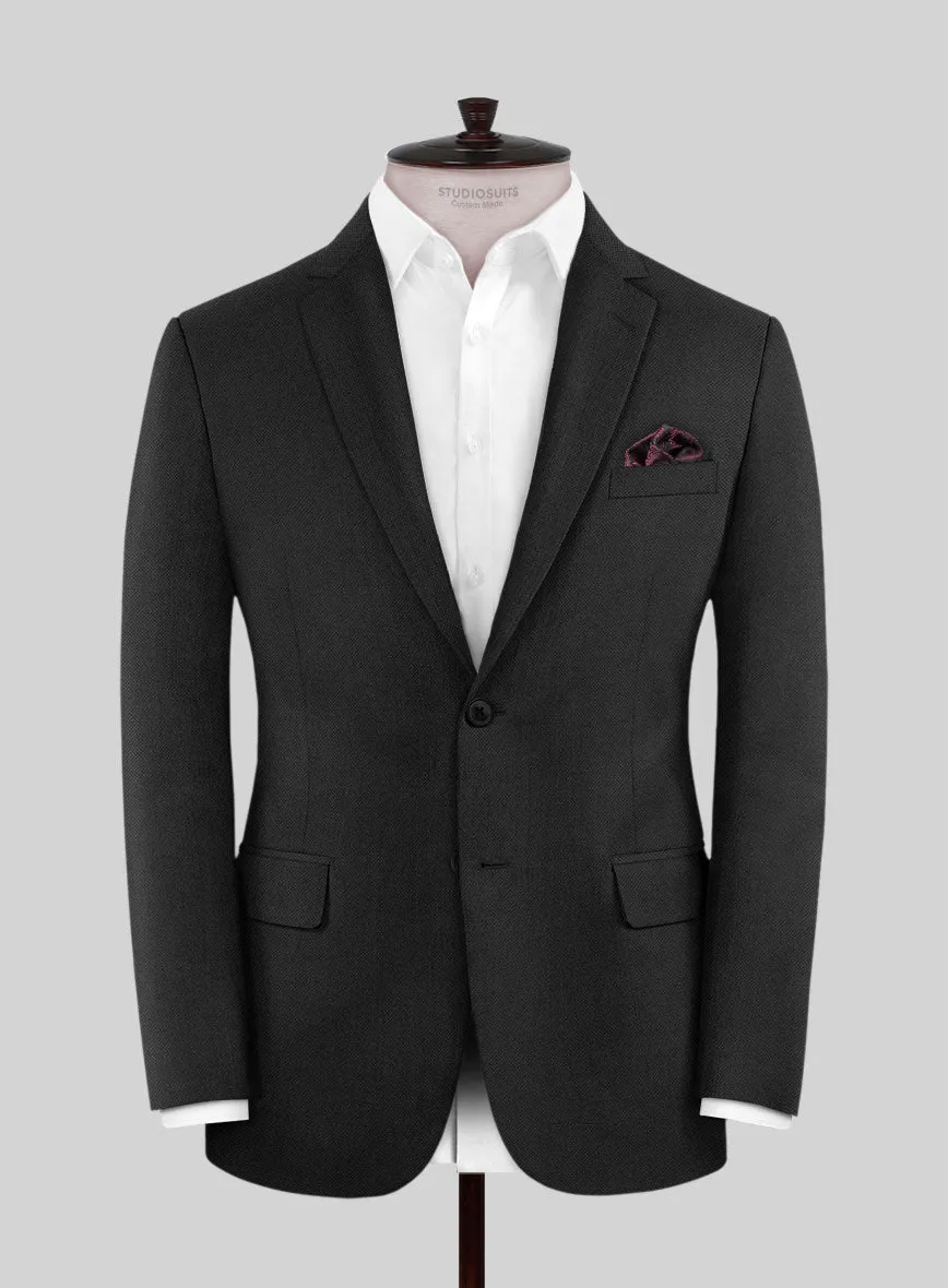 Hardy Minnis Caravel Black Wool Suit