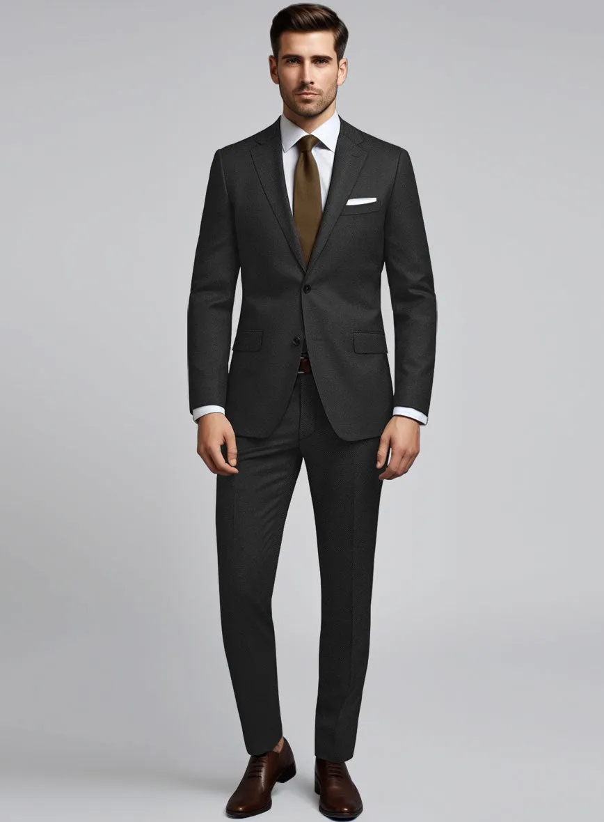 Hardy Minnis Caravel Black Wool Suit