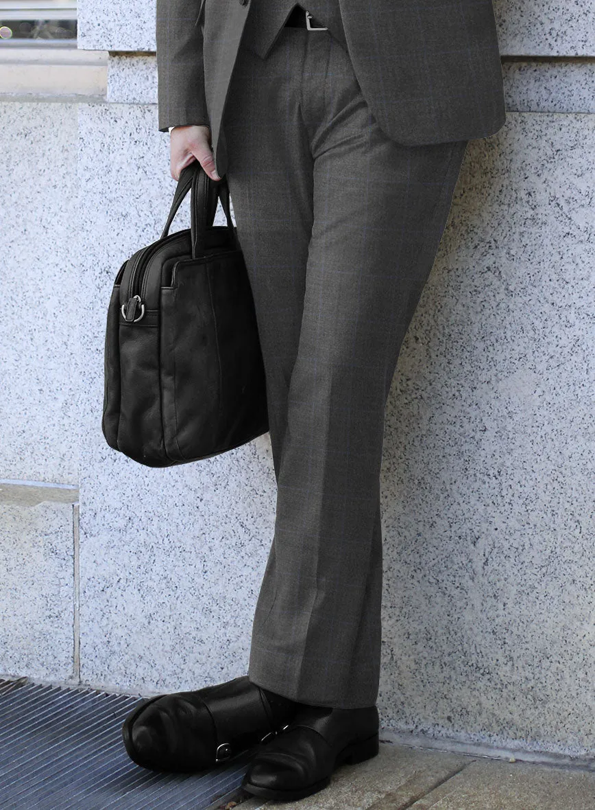 Hardy Minnis Pane Gray Wool Suit