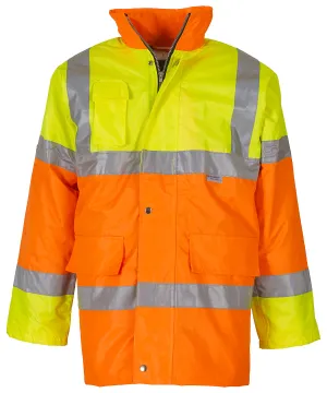 Hi-vis contrast jacket (HVP303) | Yellow/Orange