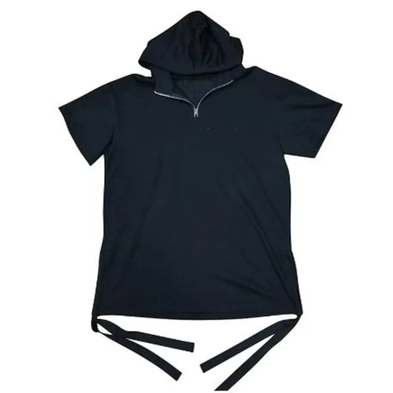 Hooded T-Shirt With Zip