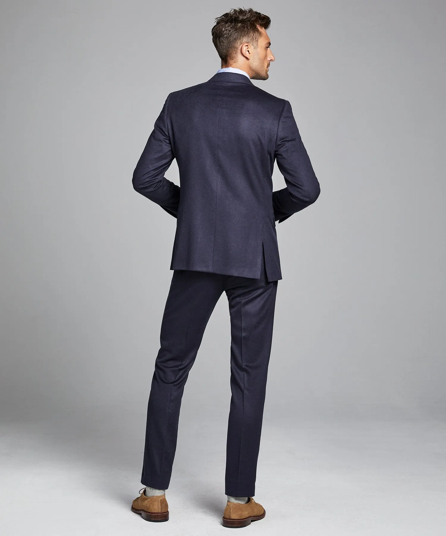 Italian Cashmere Sutton Suit in Navy