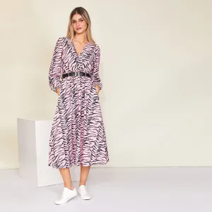 Ivy Wrap Dress (Pink)