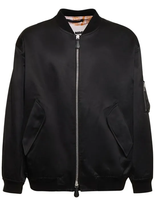 Jil Sander   Shiny cotton bomber jacket 