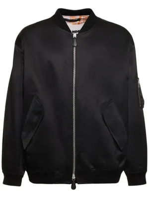 Jil Sander   Shiny cotton bomber jacket 