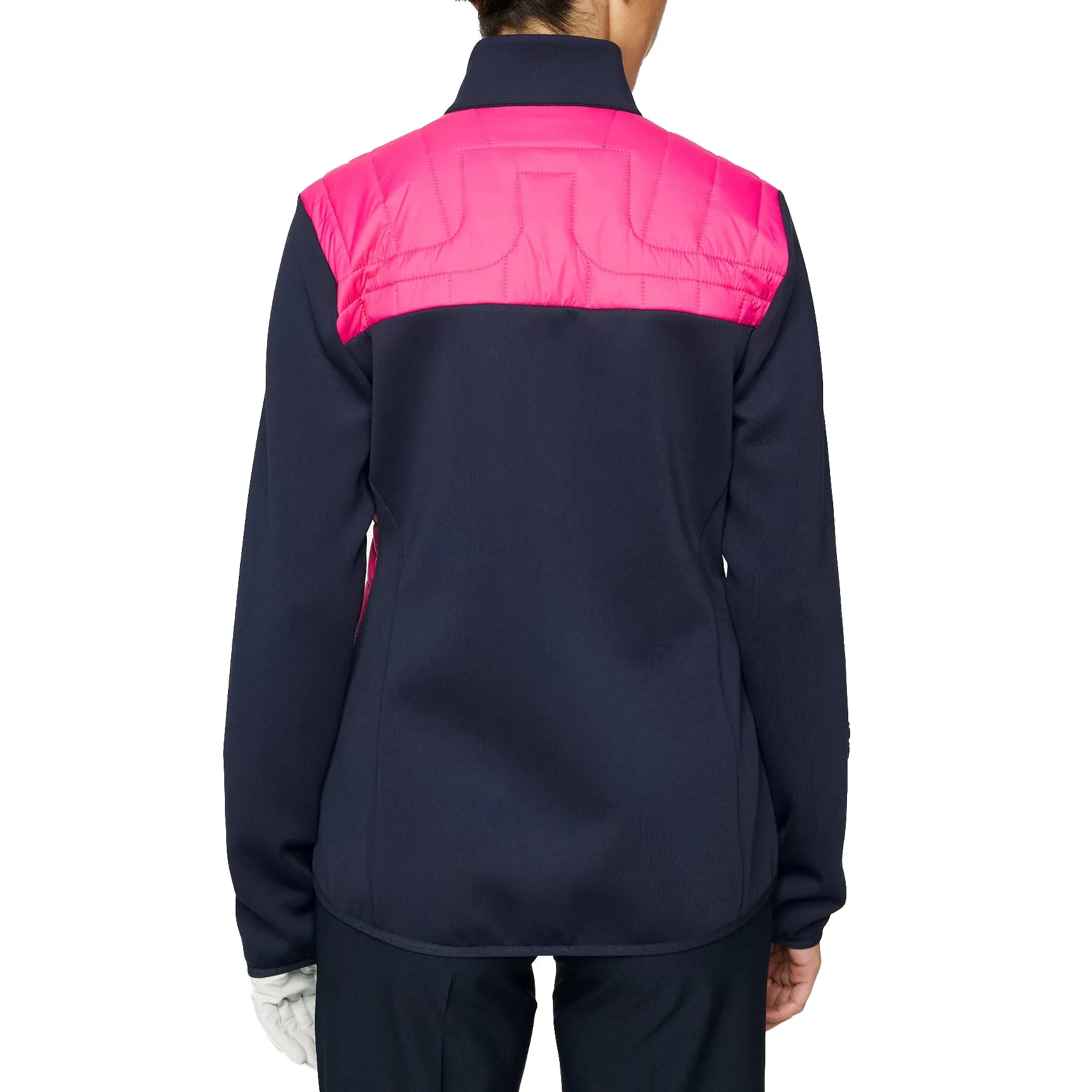 J.Lindeberg Women's Holma Quilt Hybrid Golf Jacket - Pink Peacock