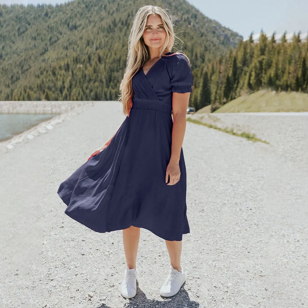 Karley Dress (Navy)