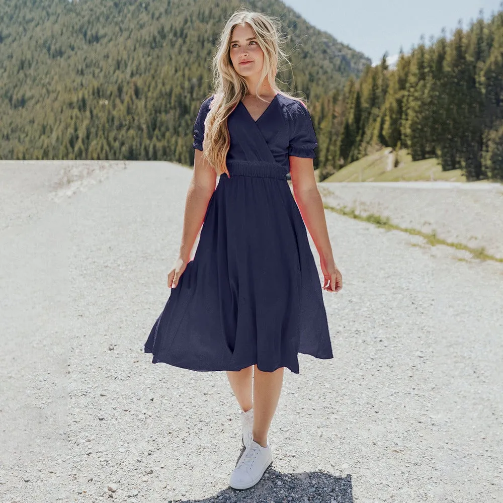 Karley Dress (Navy)