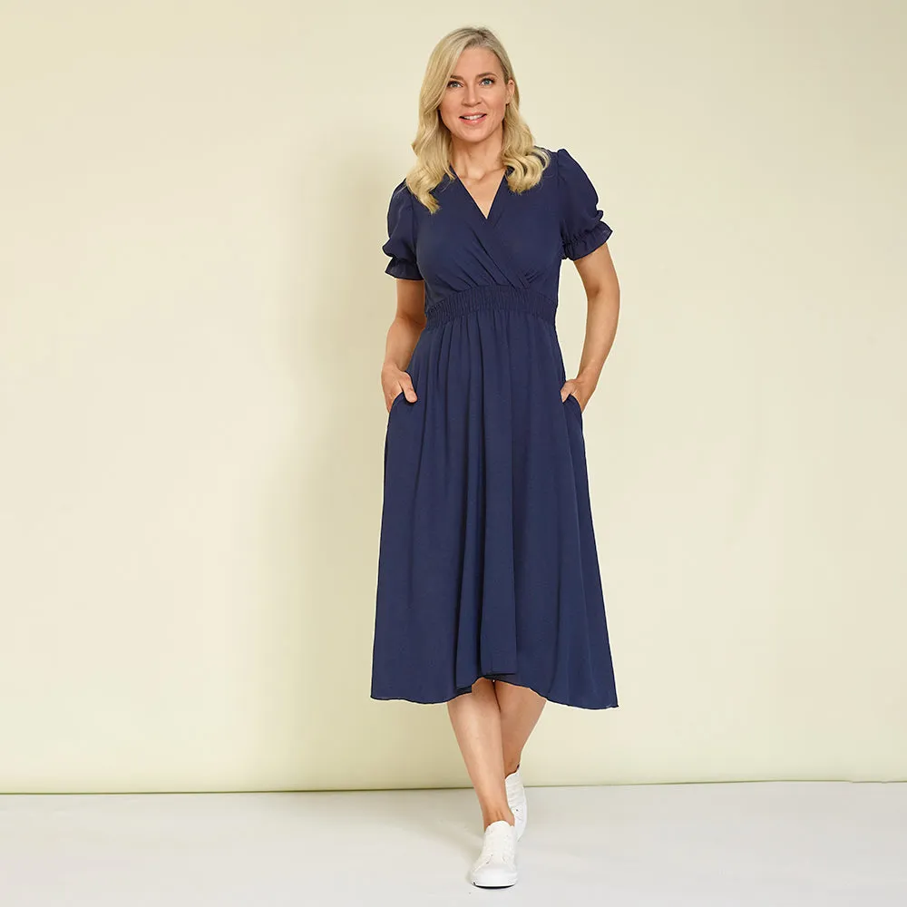 Karley Dress (Navy)