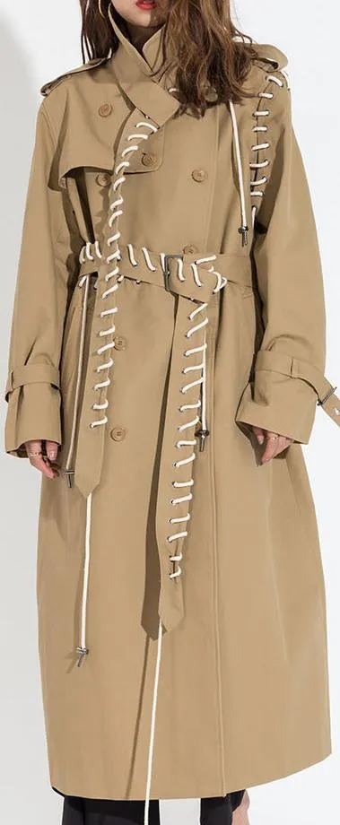 Laced Trench Coat