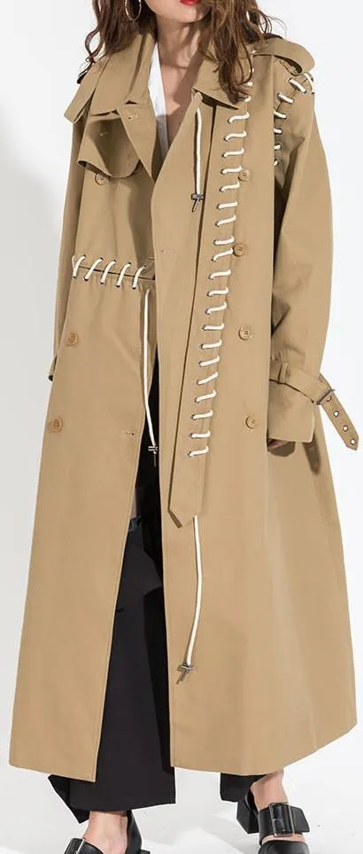 Laced Trench Coat