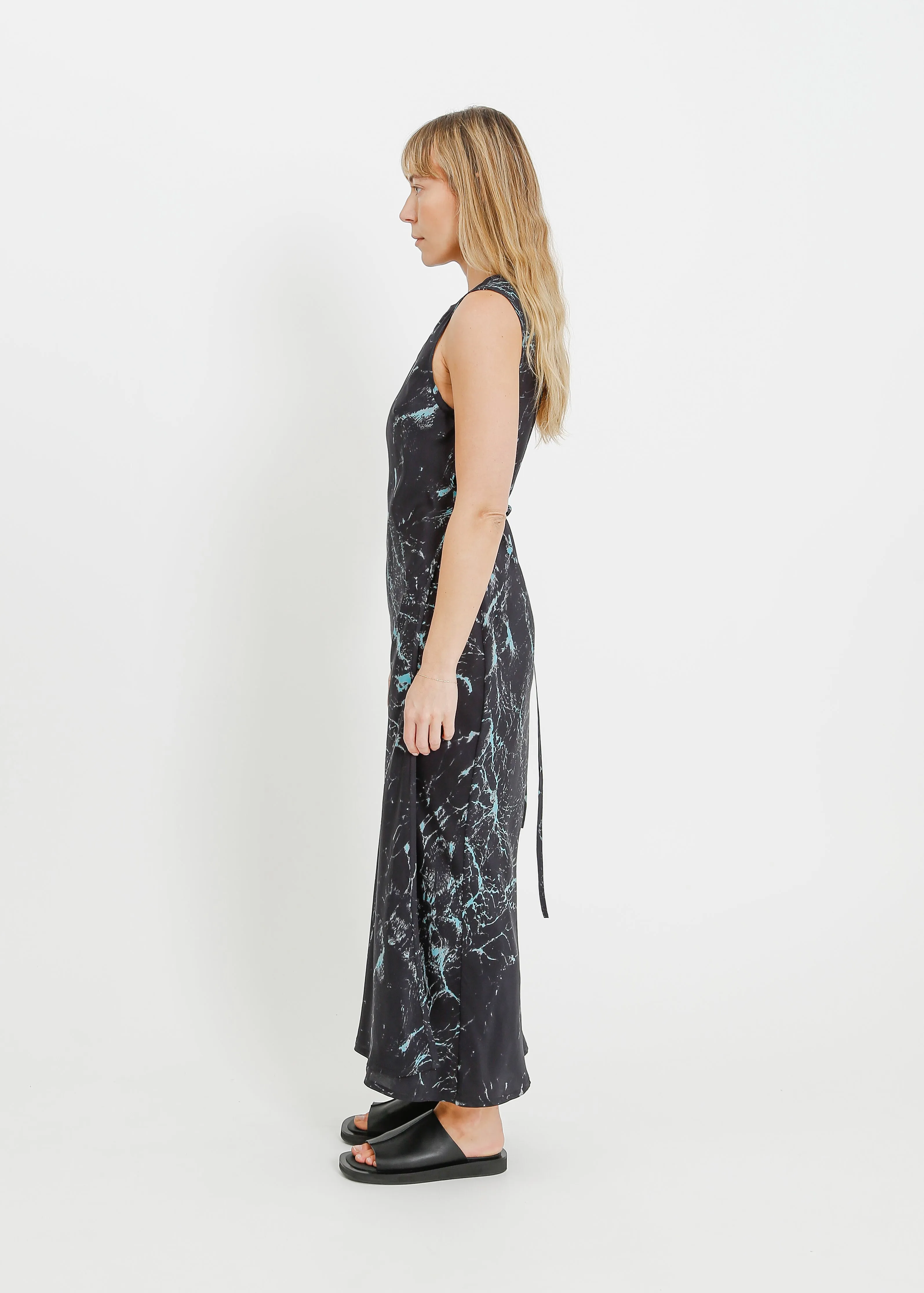 LAYNE DRESS / BLACK WATER