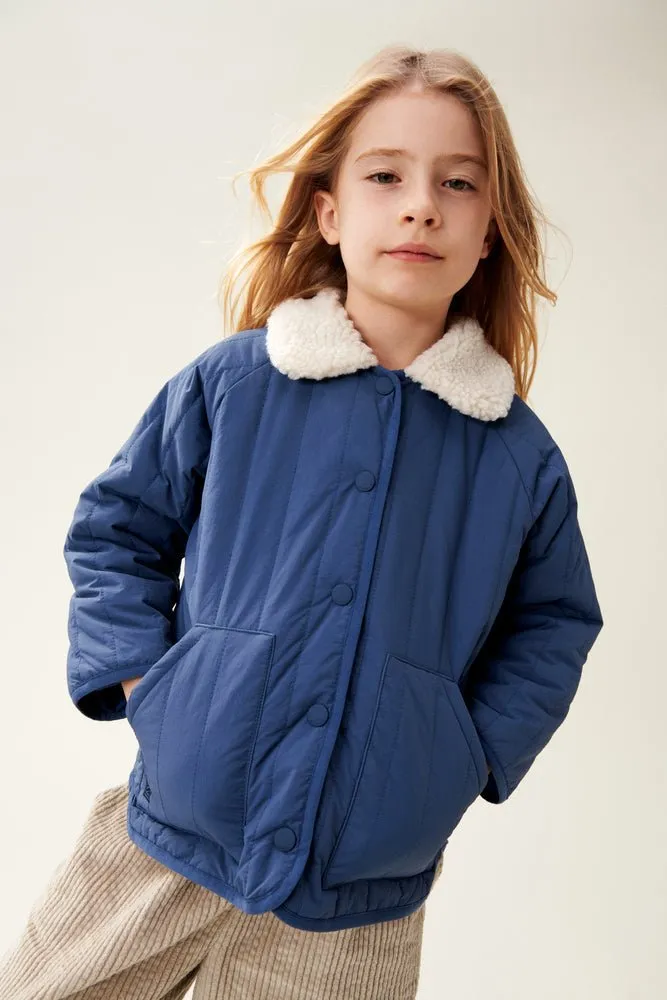 Liewood: Giro Kids Jacket - Sandy / Indigo Blue