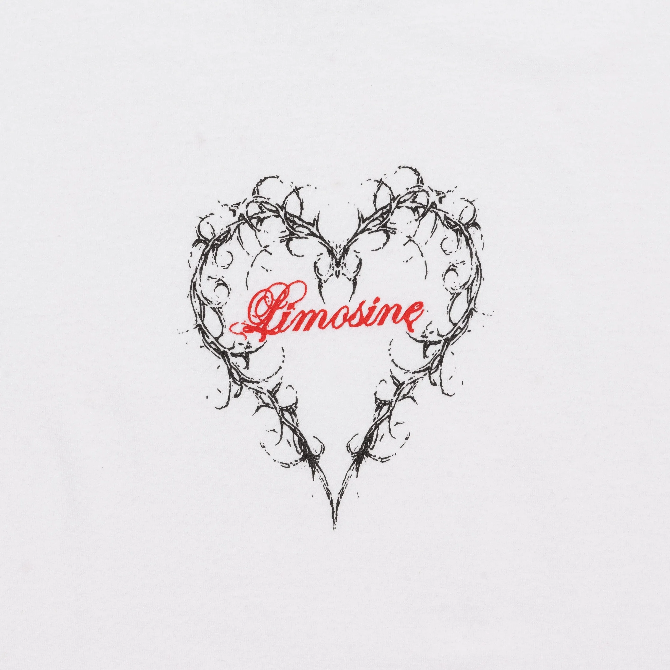 LIMOSINE HEART T SHIRT WHITE