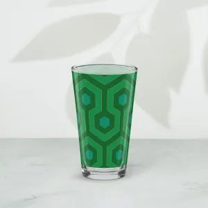 Liza Green Hotel Hexagon 16 oz Pint Glass | Pinup Couture Home