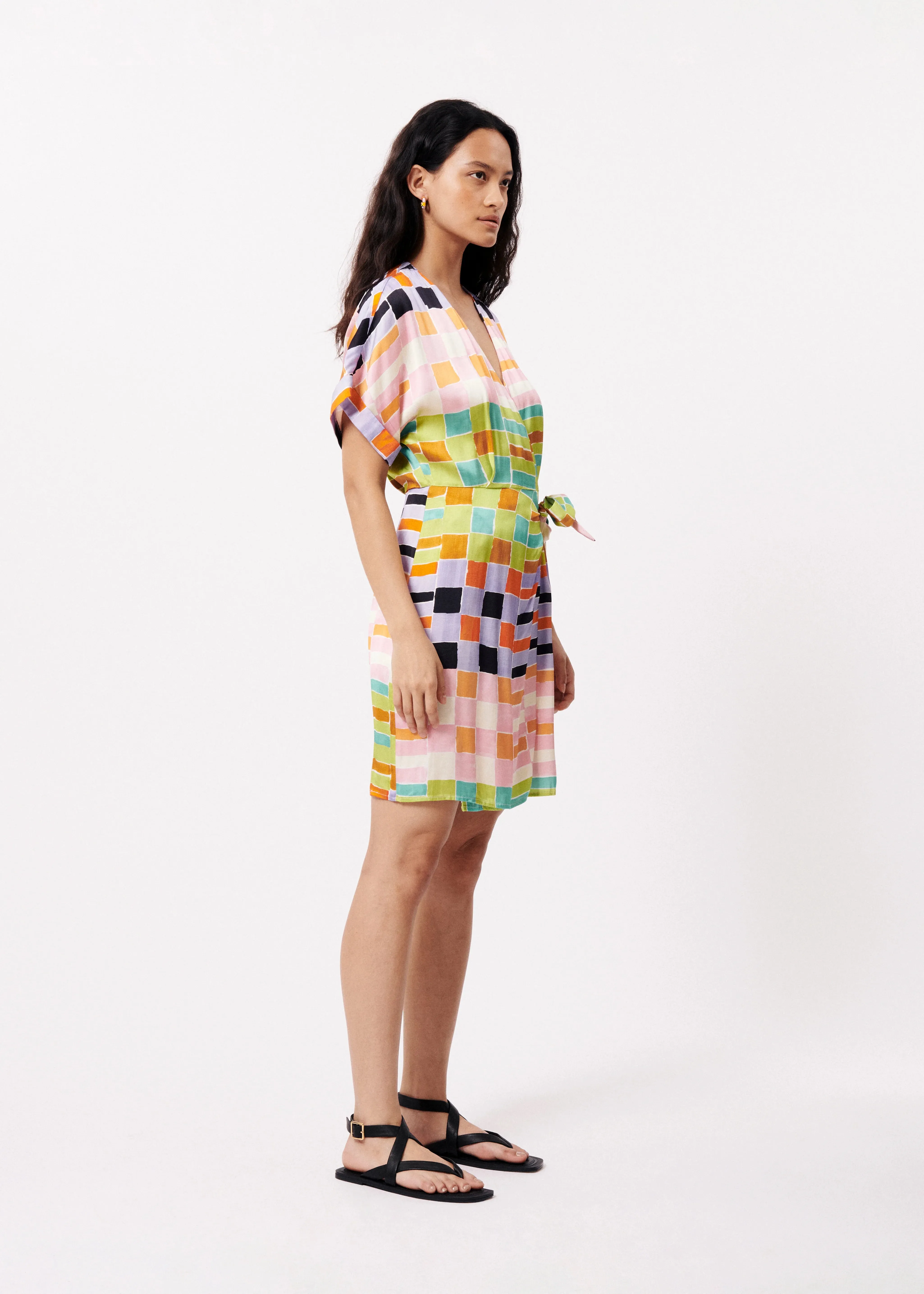 LOIS WRAP DRESS (MULTI)