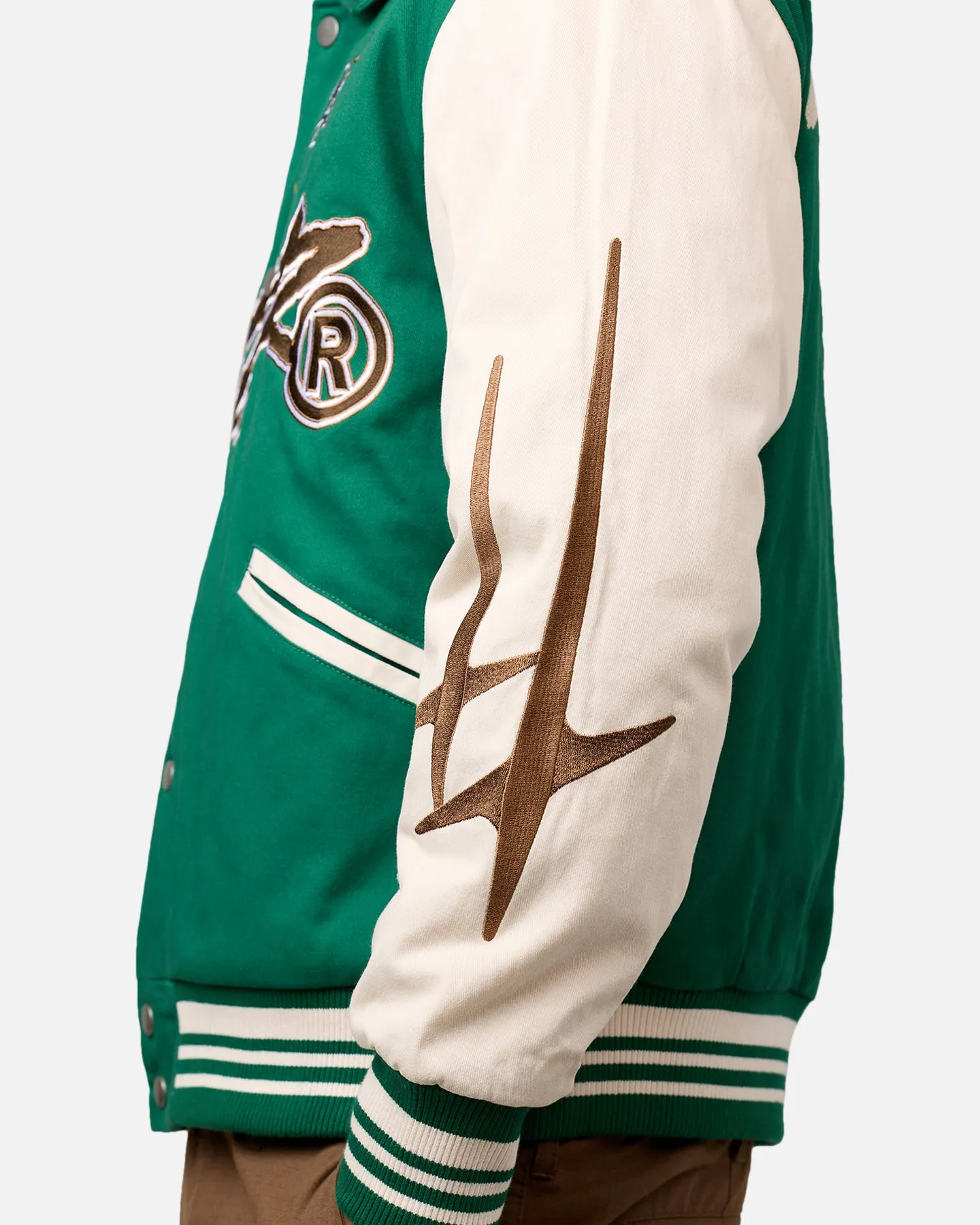 Loiter World Series Varsity Jacket Green