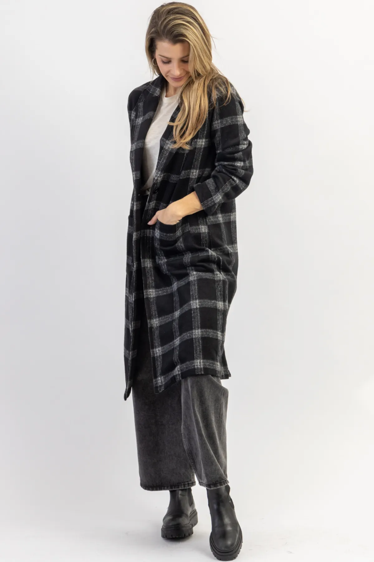 LONDON CALLING PLAID TRENCH COAT