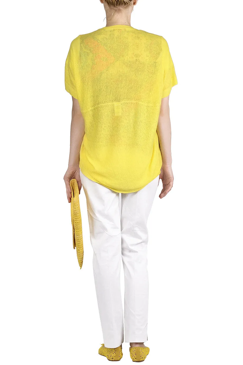 LUANA Yellow Batwing Cardigan