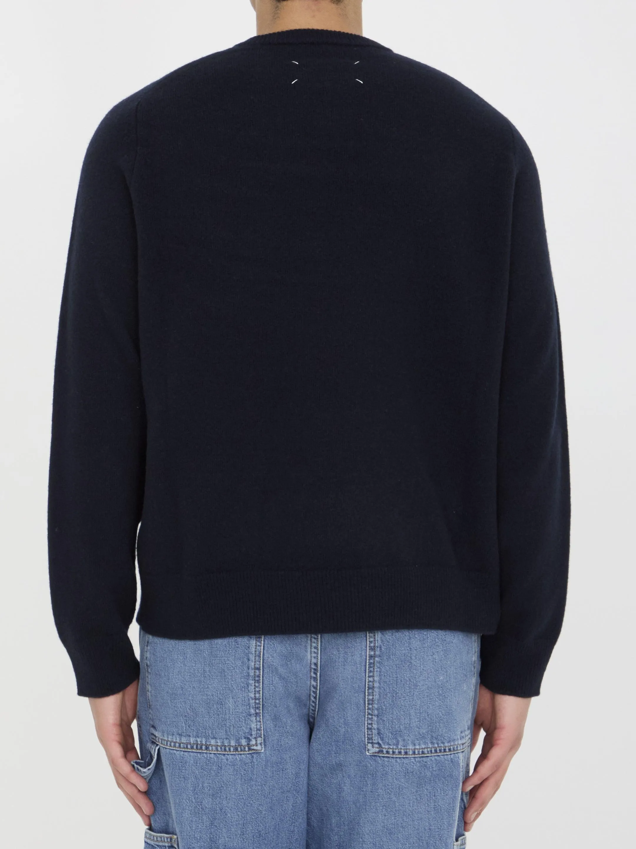 Maison Margiela Wool Jumper in Black