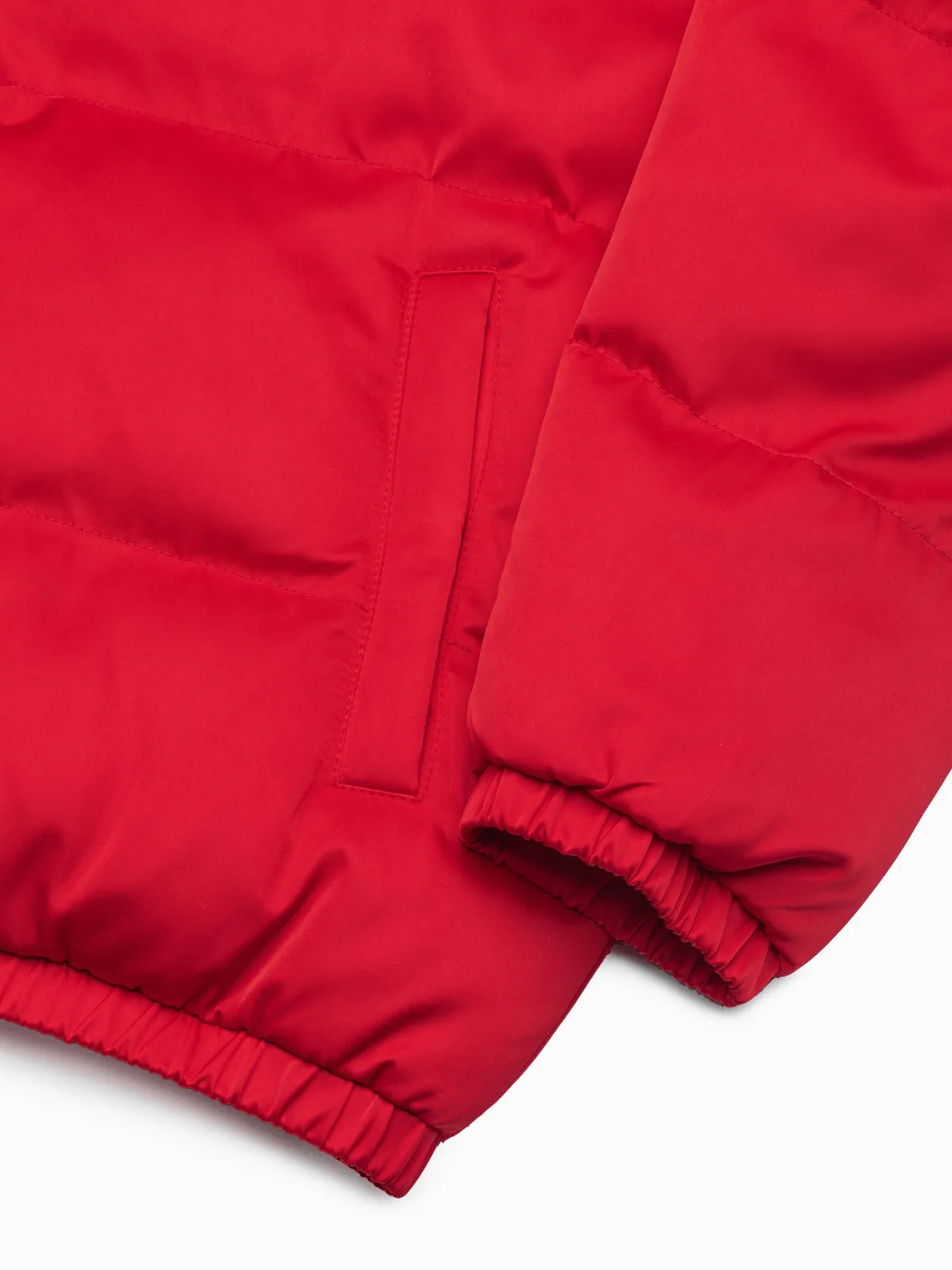 Men'S Winter Quilted Jacket Ryjel Red