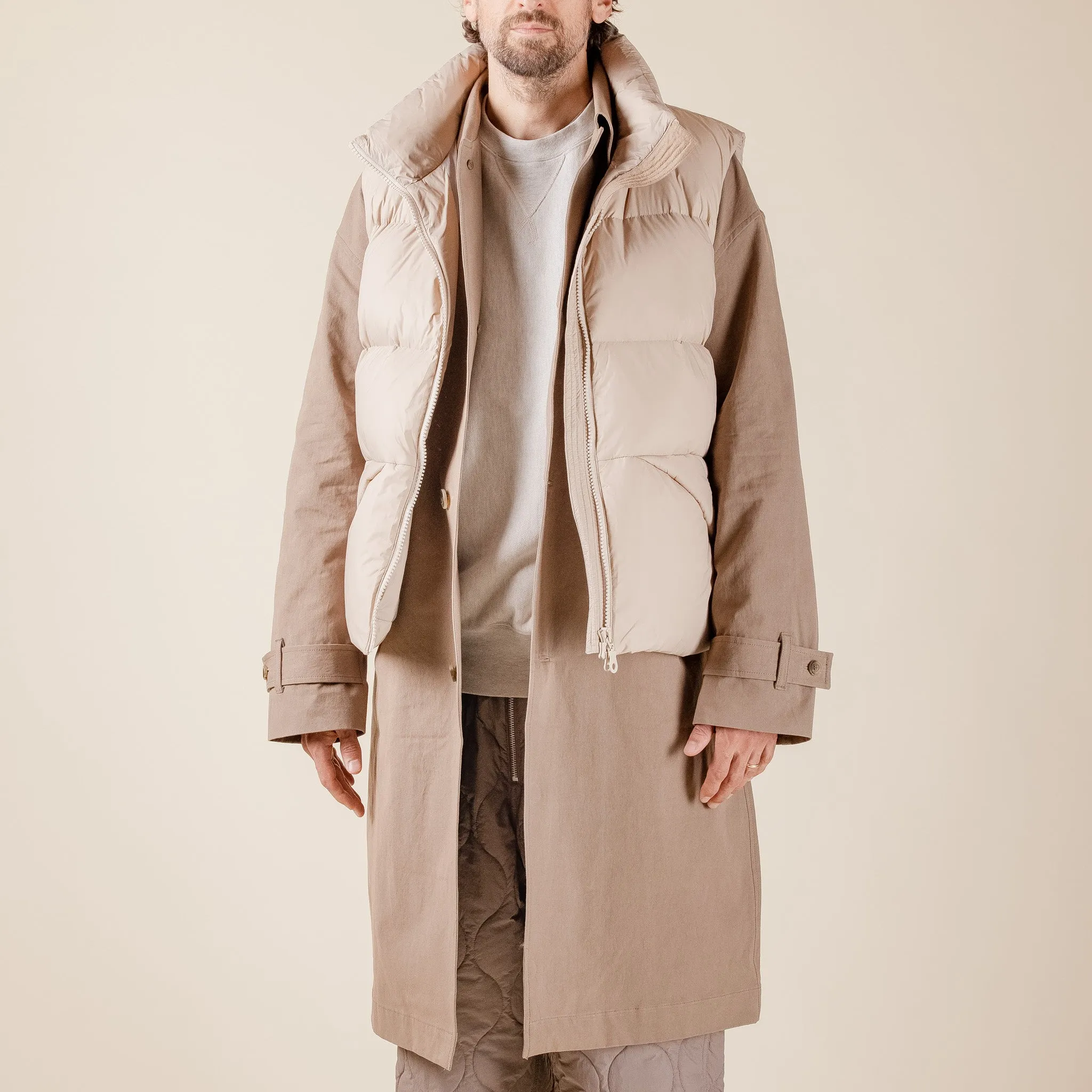 Merely Made - Gurkha 2 in 1 Coat - Ecru Beige