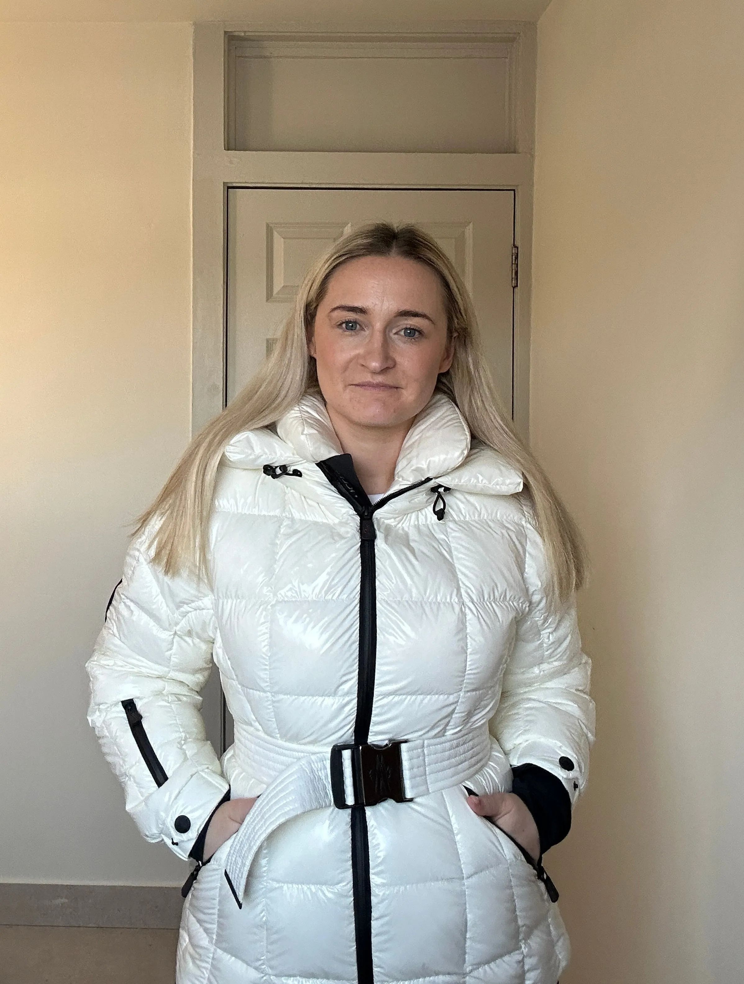 Moncler Grenoble Salle Down Jacket in White