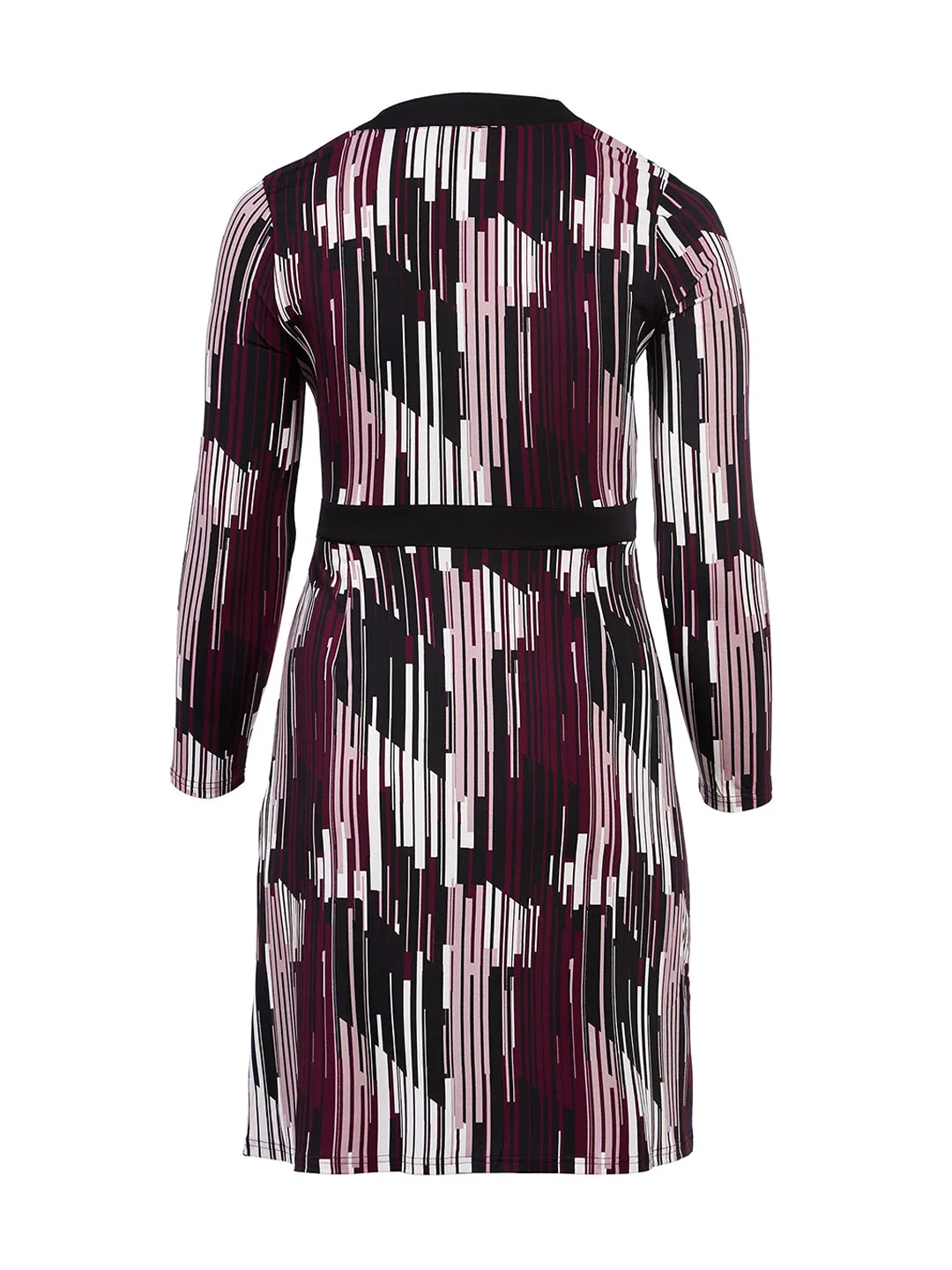 Mosaic Purple Kara Wrap Dress