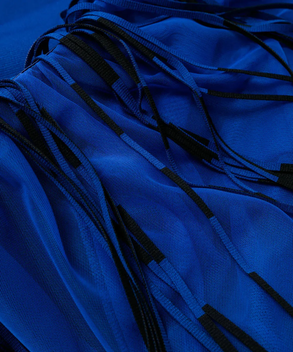 NAKAGAMI フリンジスカート(BLUE / BLACK)