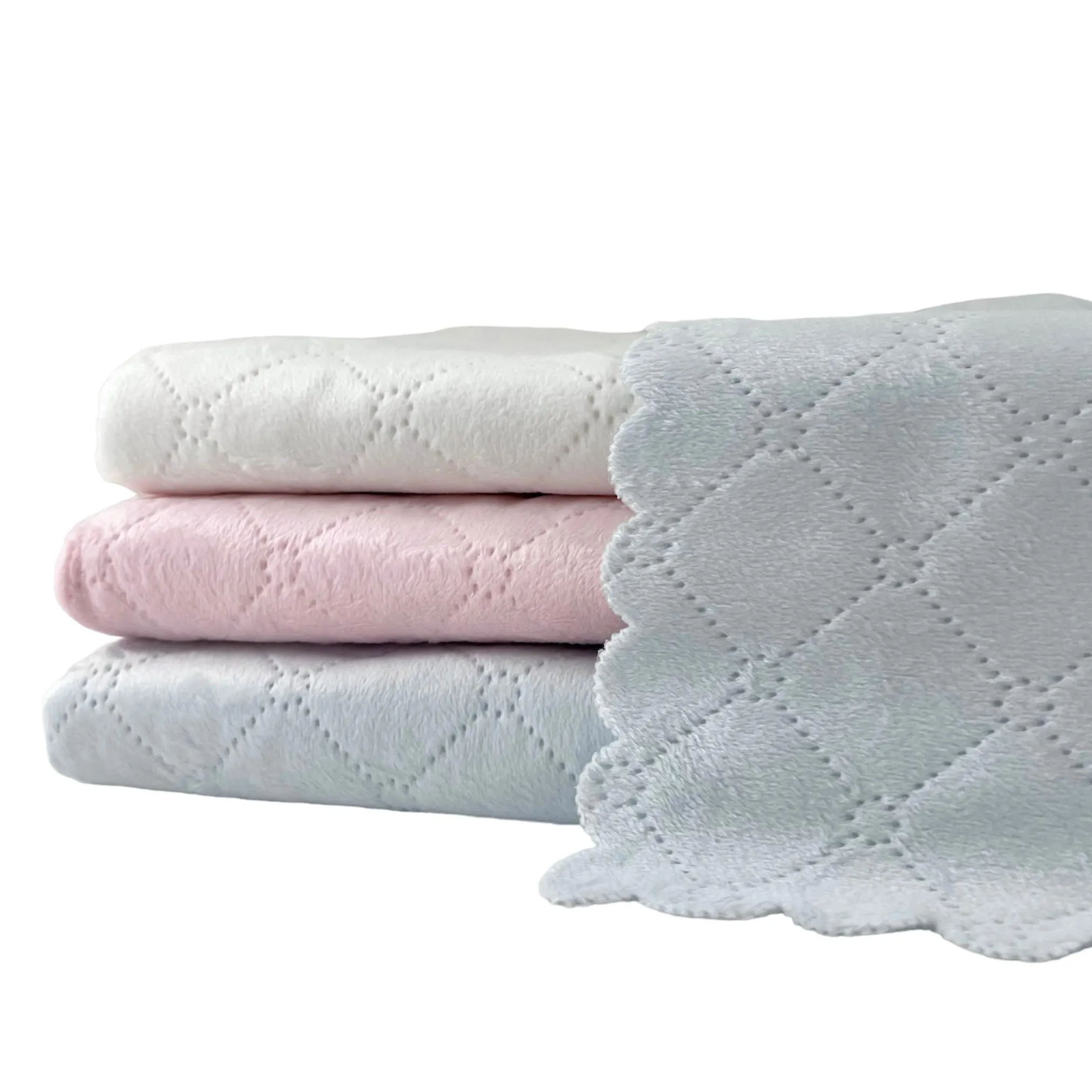 Nanas Single Face Quilted Plush Baby Blanket