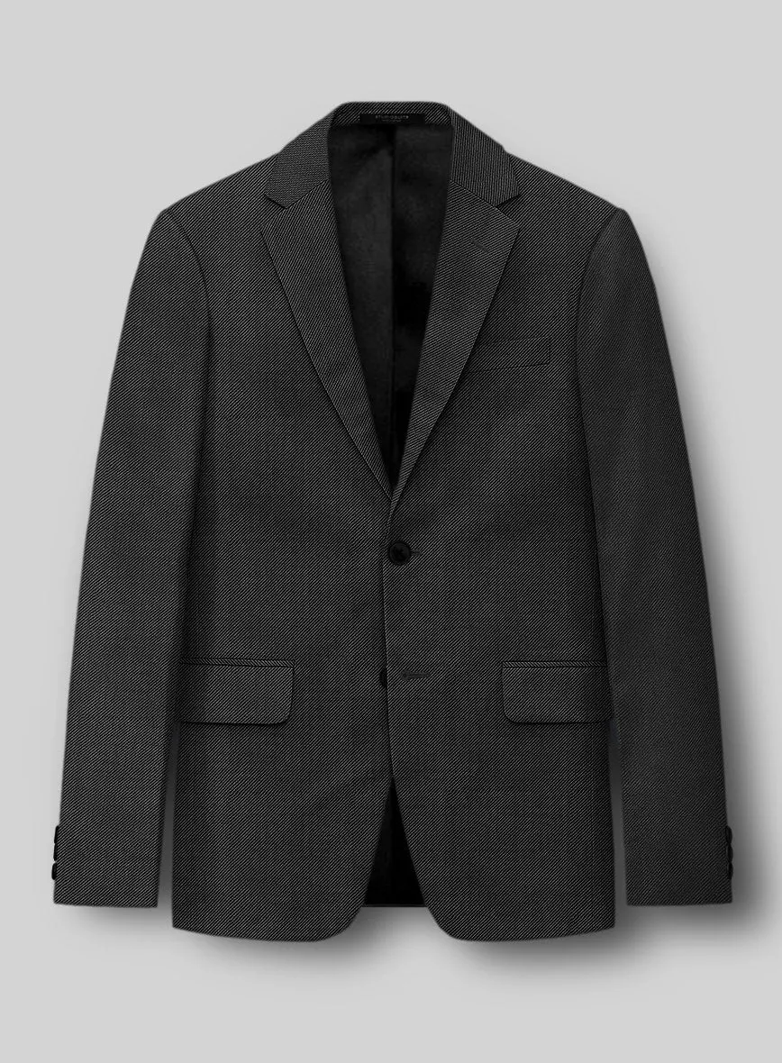 Napolean Cavalry Twill Charcoal Wool Jacket