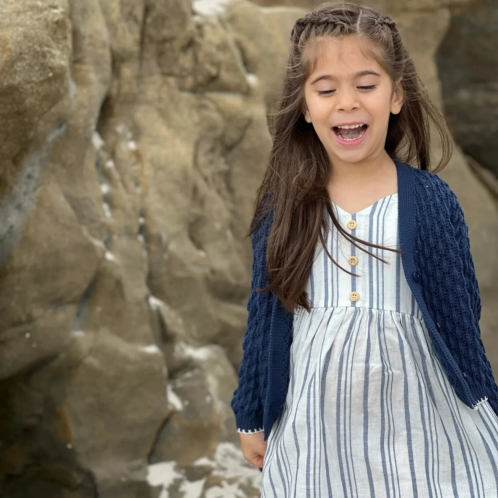 Navy Margot Cardigan