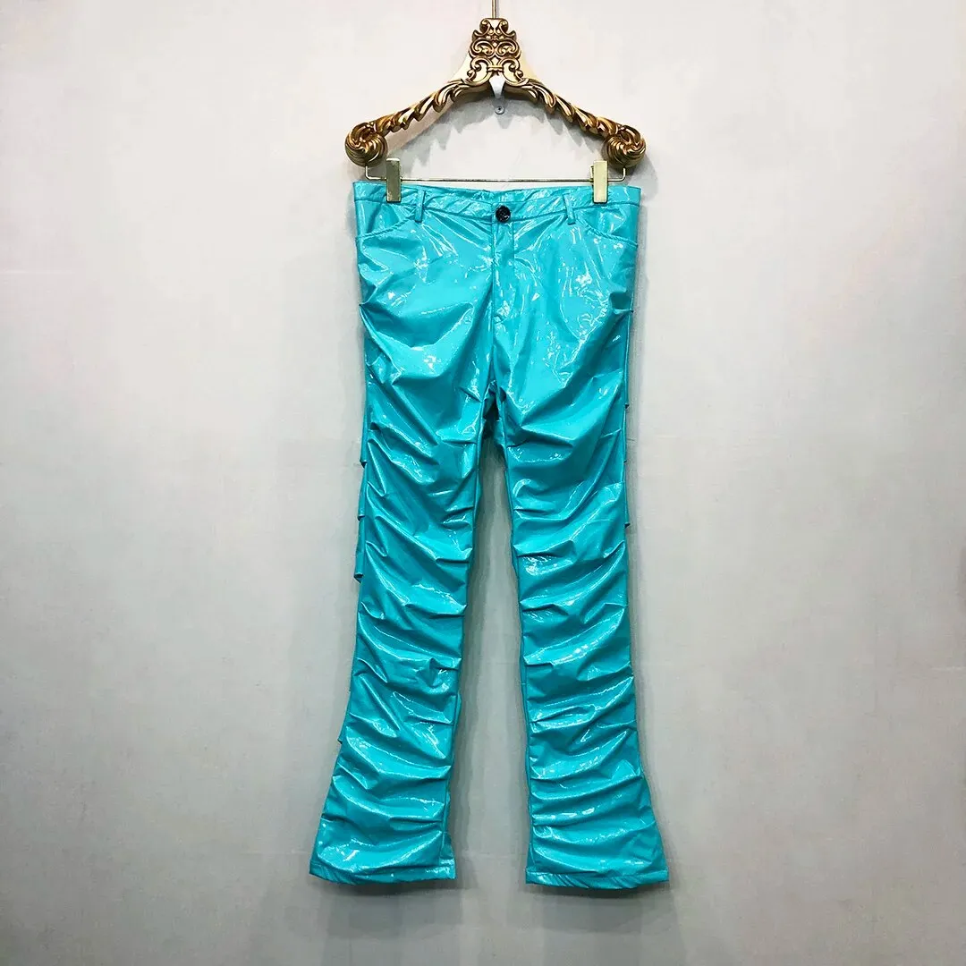 Nightclub Streetwear Shinny Pants