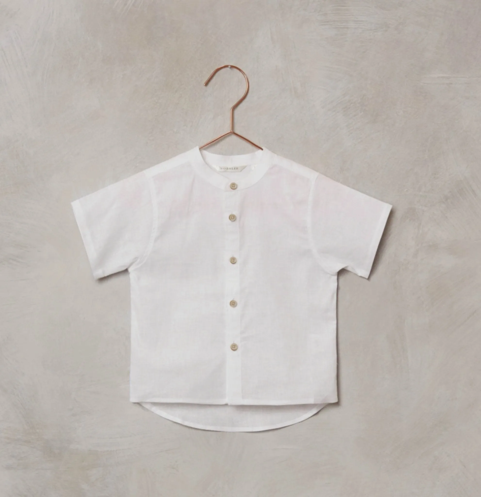 NoraLee Boys White Archie Shirt - Baby and Toddler