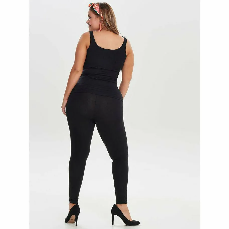 Only Carmakoma Black Cotton Leggings