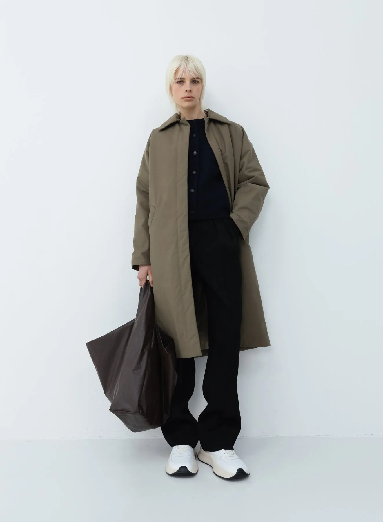 Original below padded trench | taupe