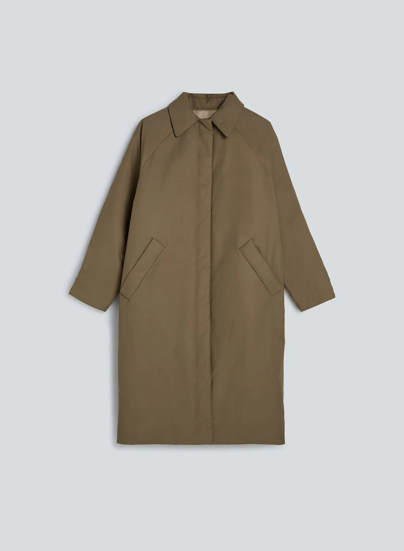 Original below padded trench | taupe