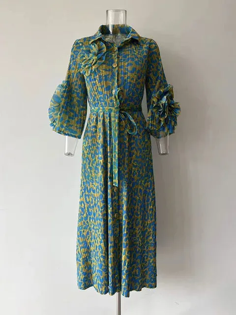 Pre Order:  Fungus Sleeves Maxi Sunday Dress