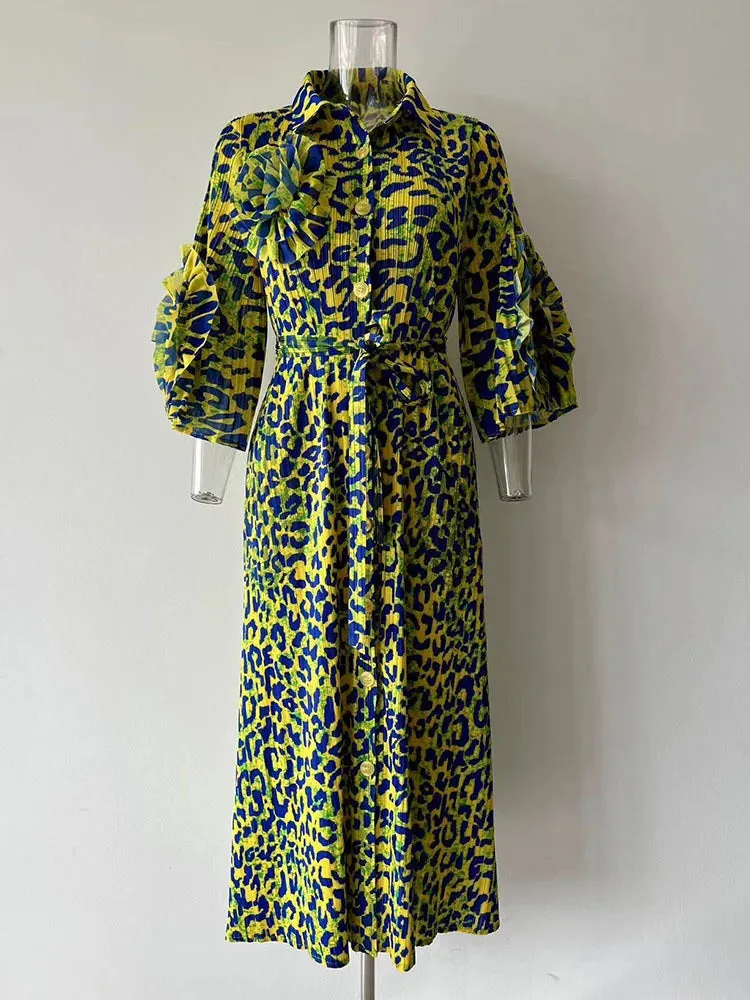 Pre Order:  Fungus Sleeves Maxi Sunday Dress