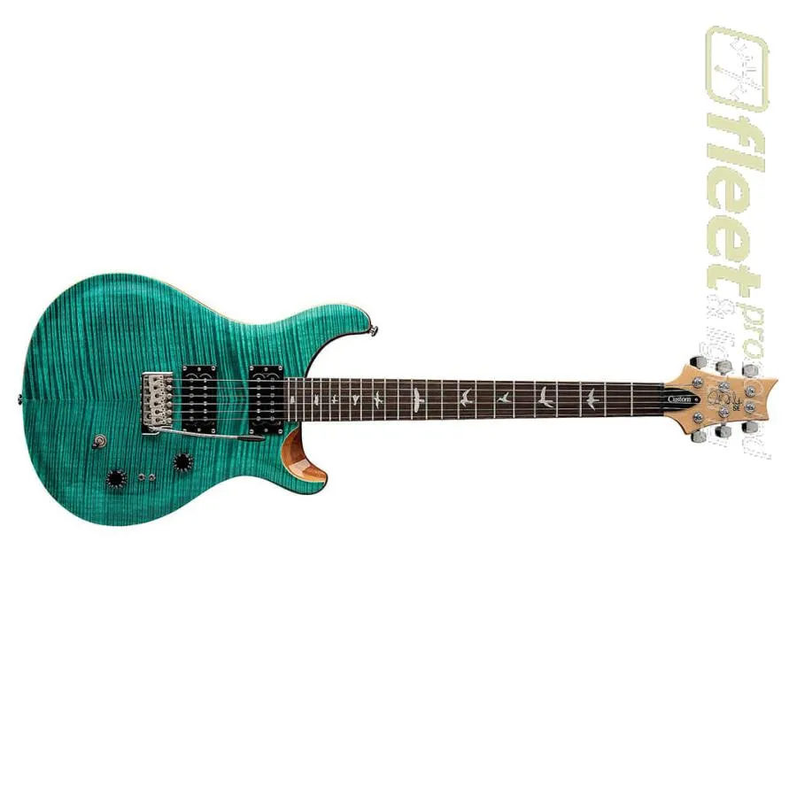 PRS SE Custom 24-08 Electric Guitar Turquoise Finish -C844TU