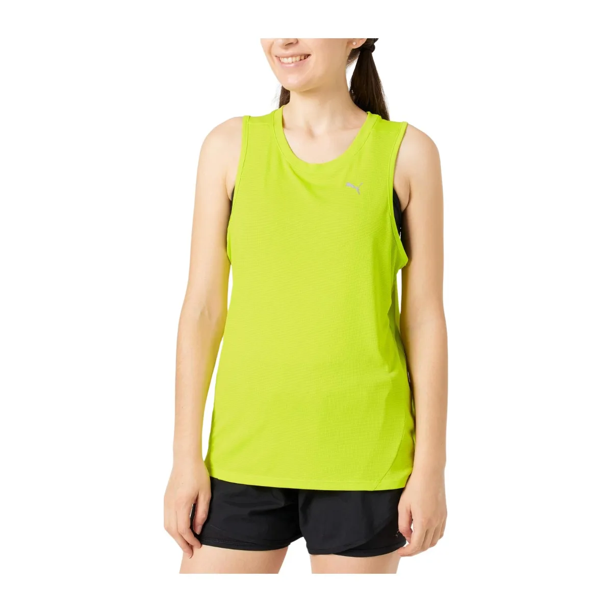 Puma Run Favourite Green Women's Sleeveless Shirt