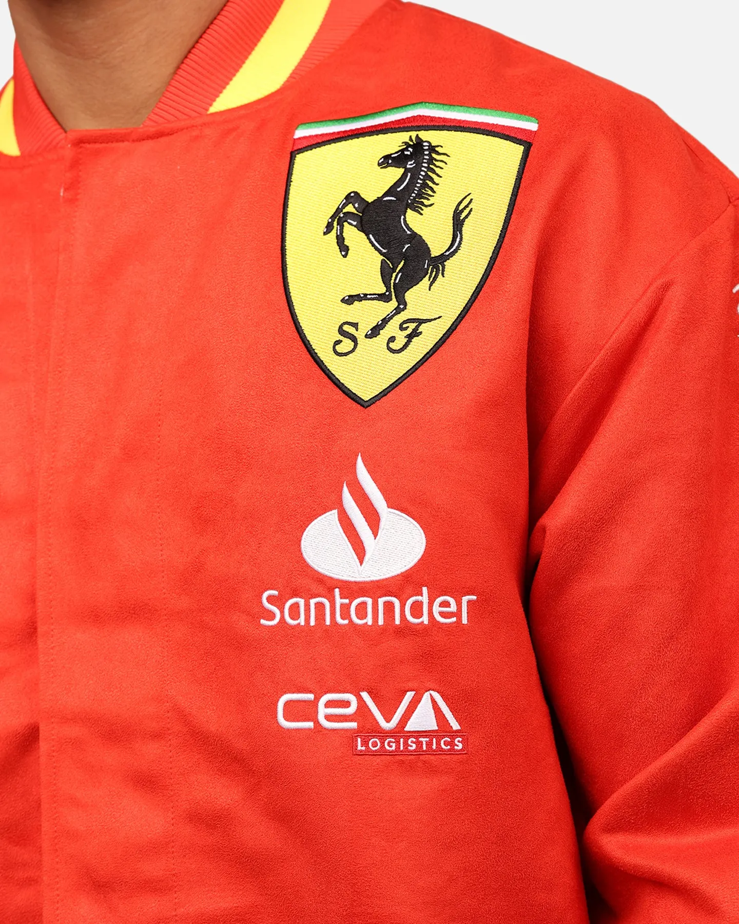 Puma X Scuderia Ferrari Full Zip Varsity Jacket Red