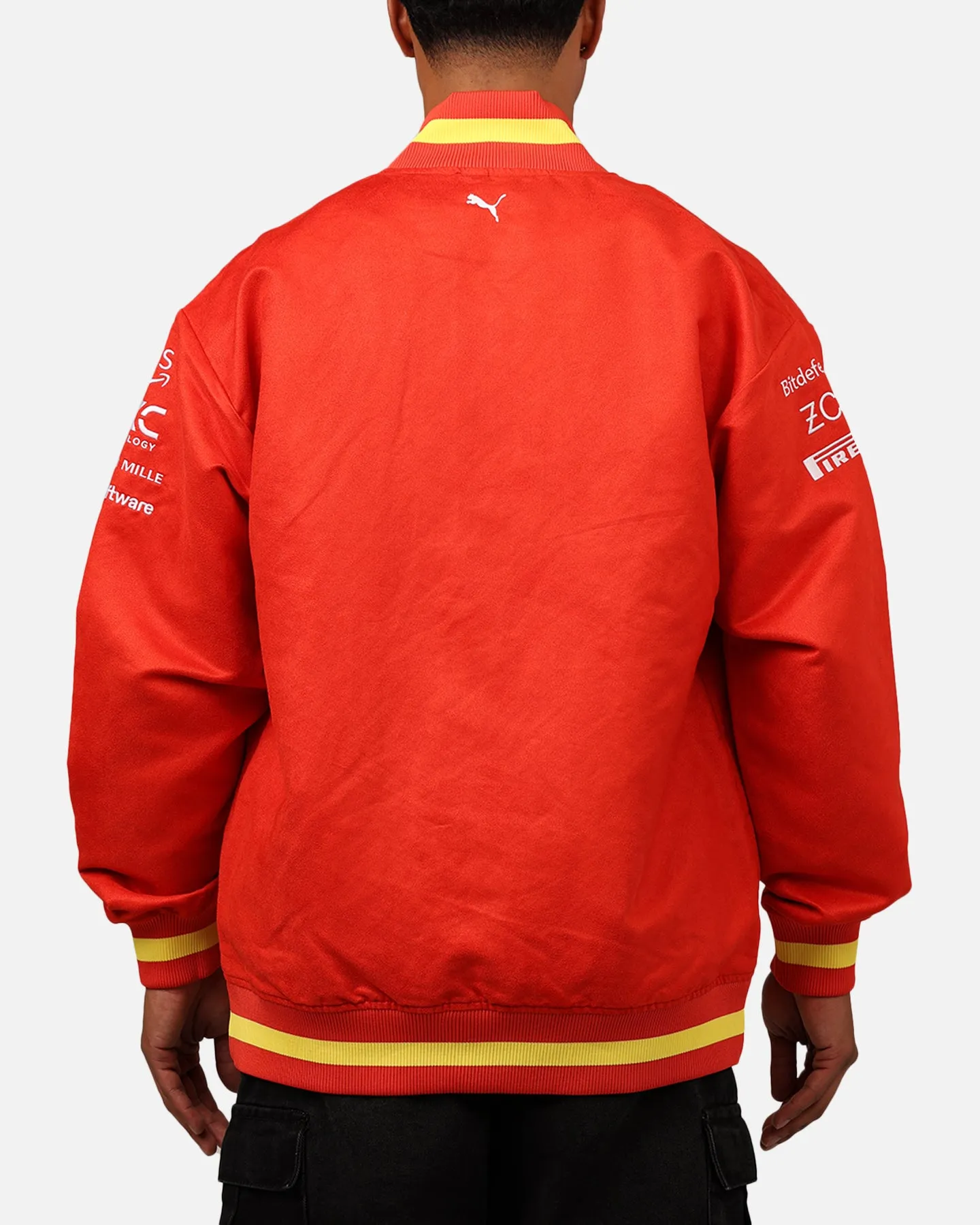 Puma X Scuderia Ferrari Full Zip Varsity Jacket Red