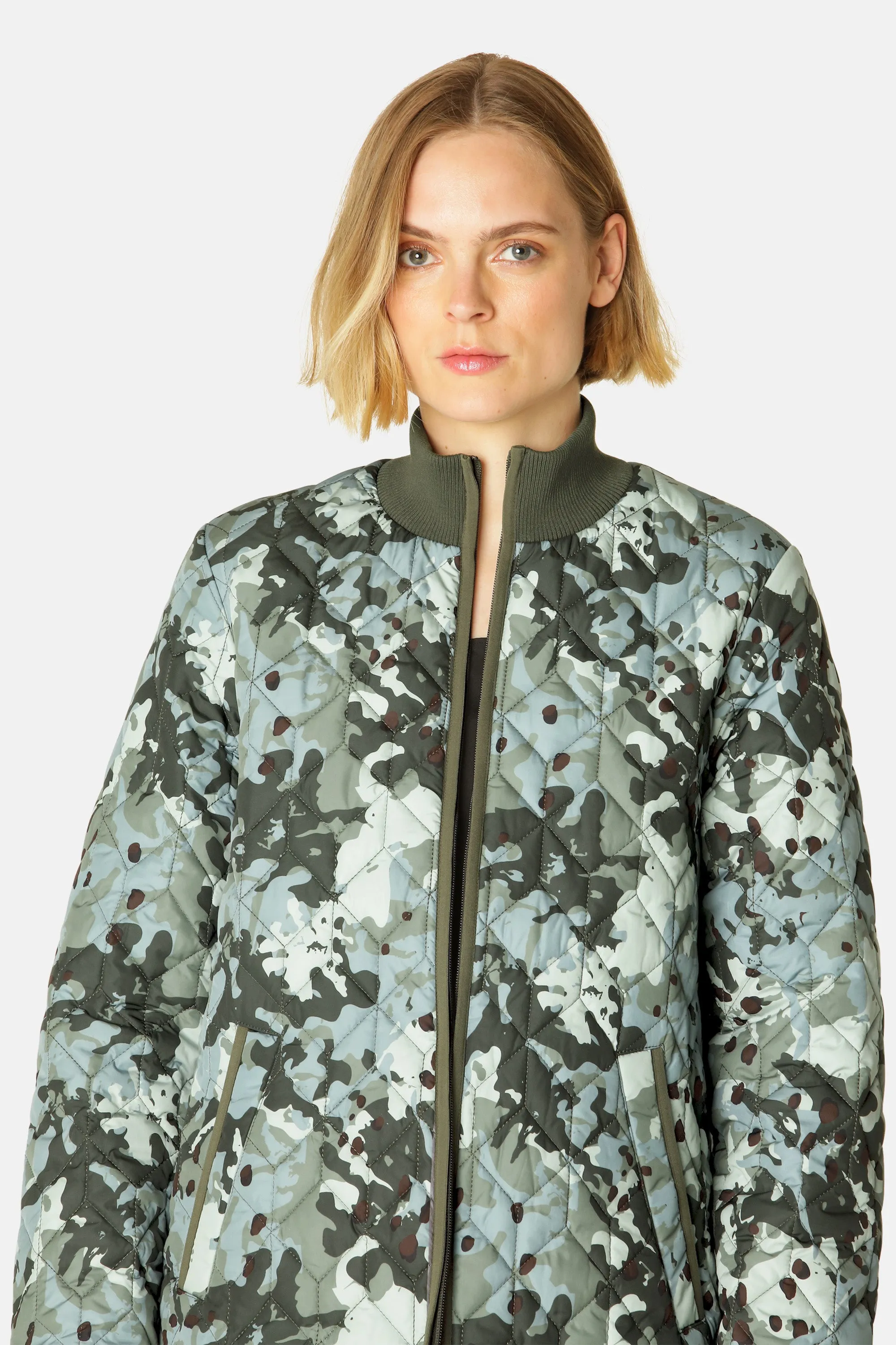 Quilt Jacket - Green Camo