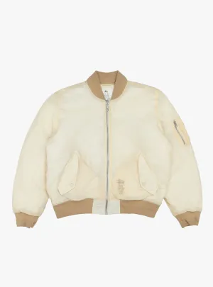 Quilted Bomber Waxed Cream