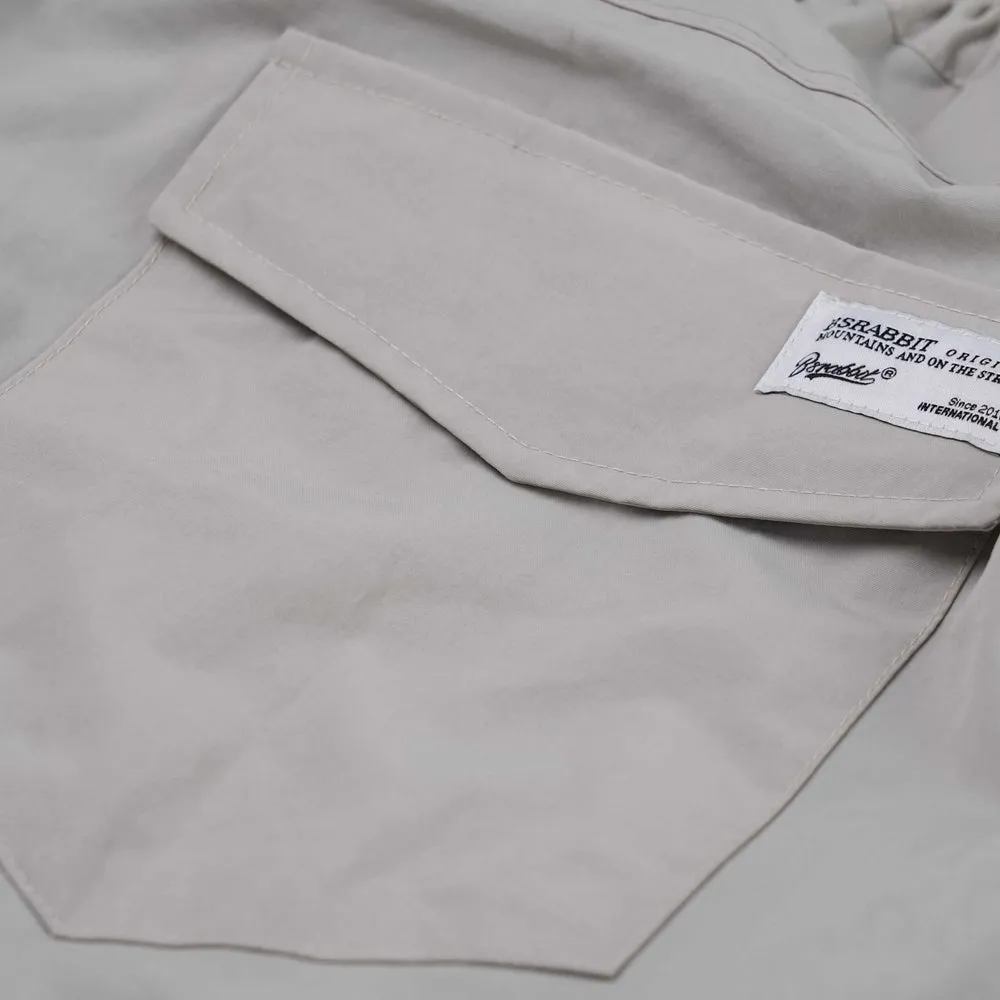 REFINED SUPER WIDE VENTILATION PANTS BRIGHT GRAY