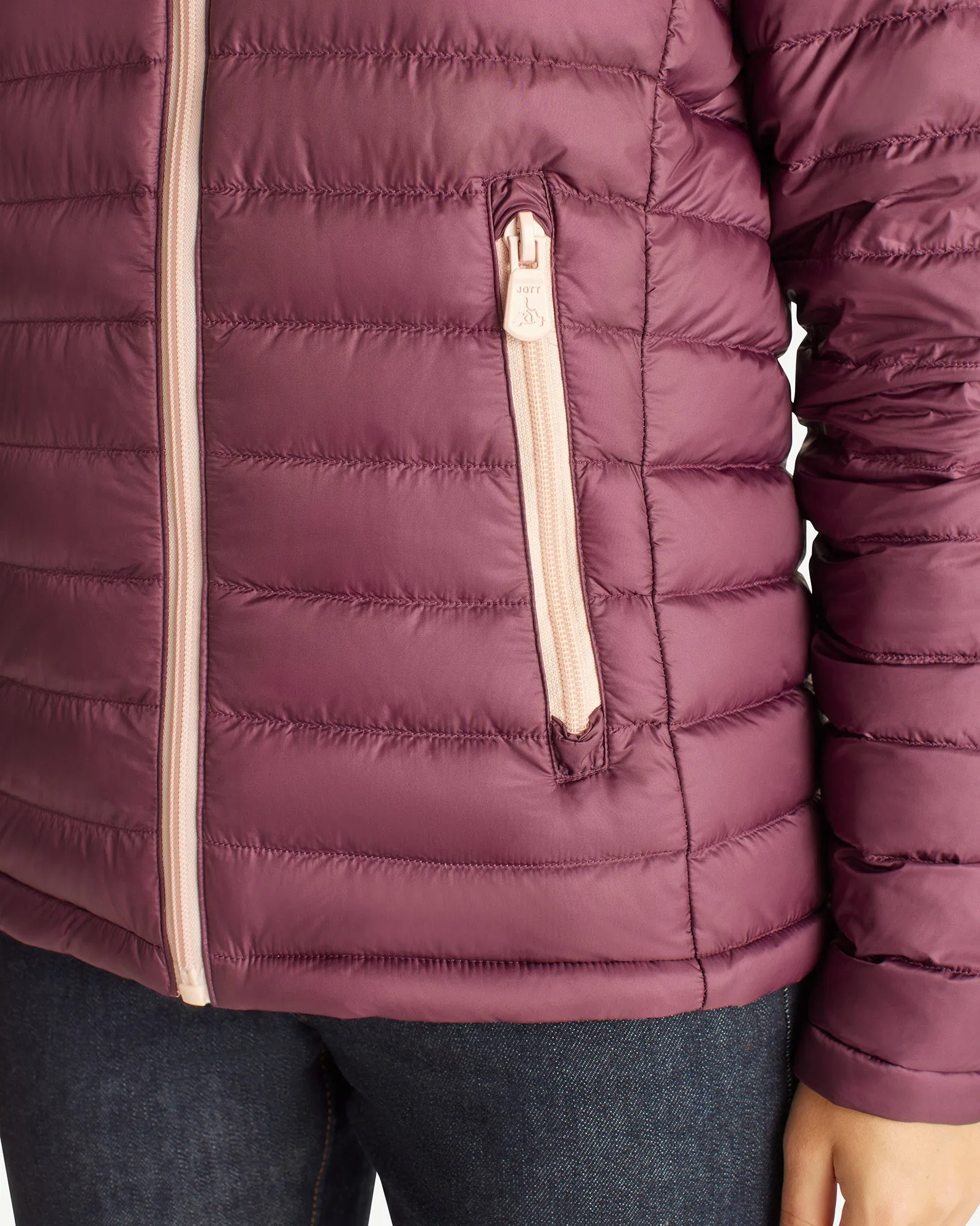 Reversible Down Jacket Light Pink/Aubergine Vienne