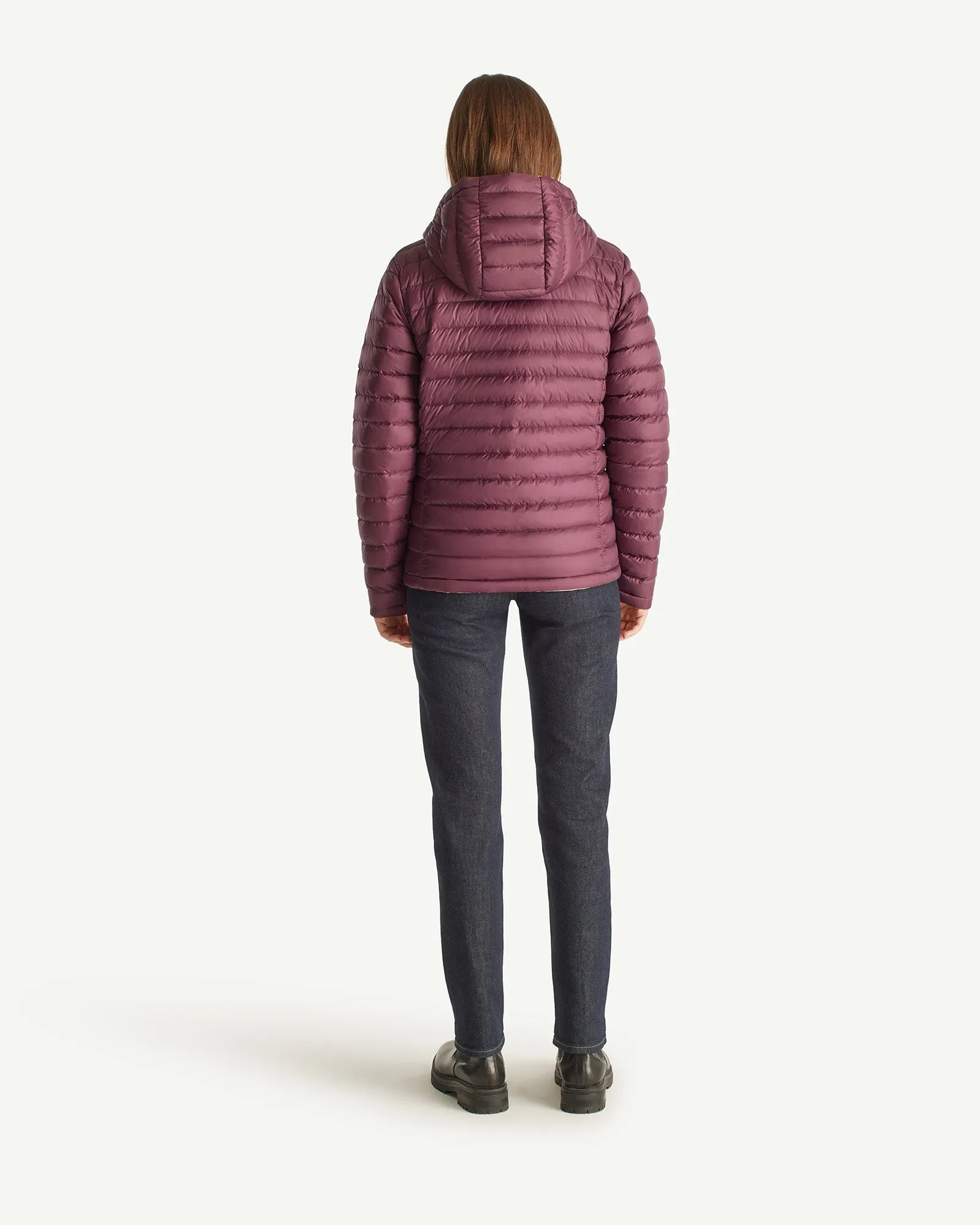 Reversible Down Jacket Light Pink/Aubergine Vienne