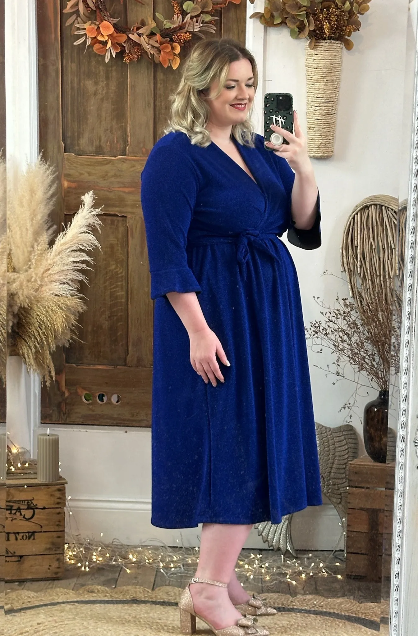 Royal Blue Sparkly Roxy Midaxi Dress